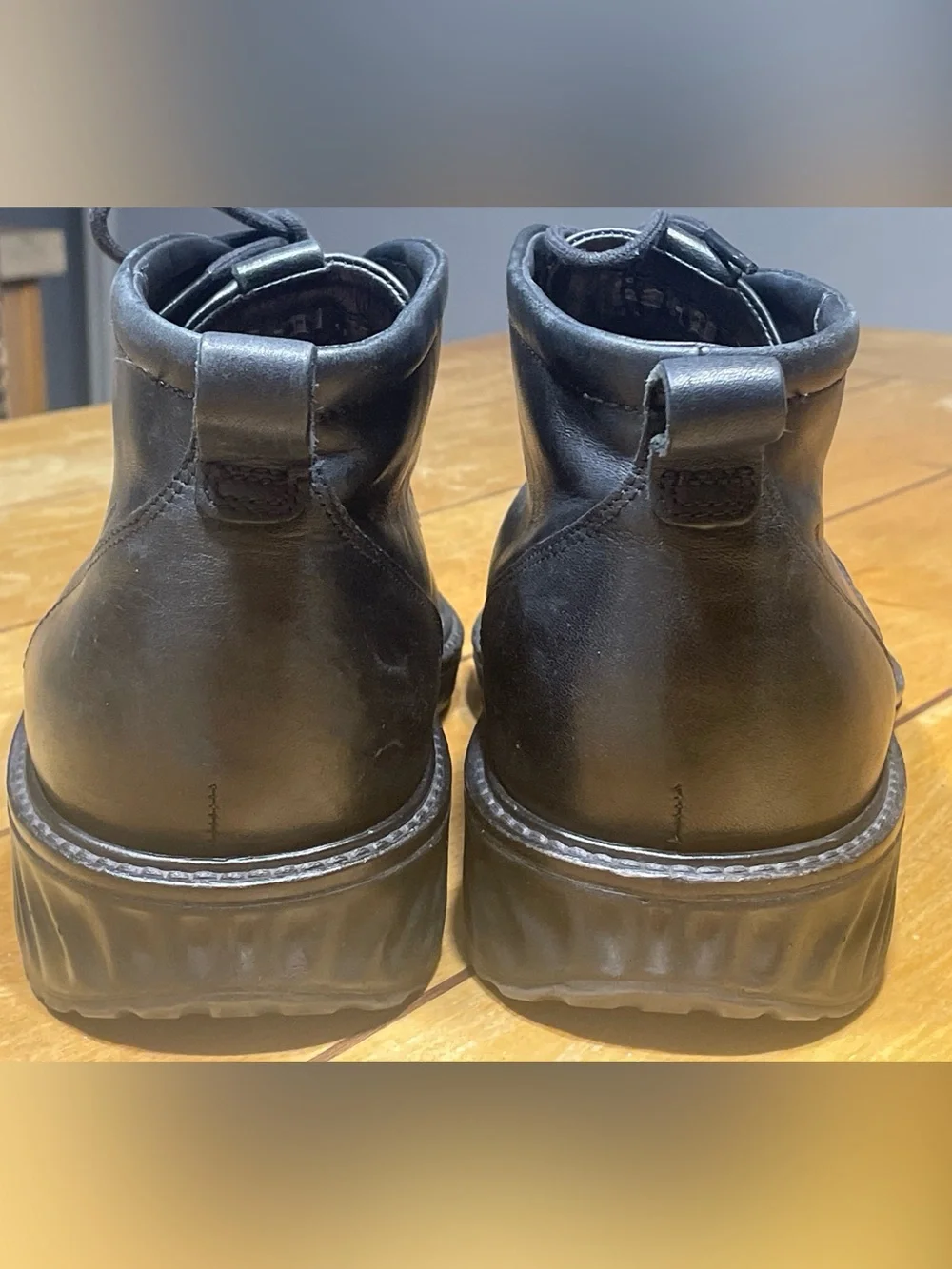 Ecco Men's St.1 Hybrid Black Leather Chukka Boots GTX GoreTex US 9-9.5 EU 43 EUC